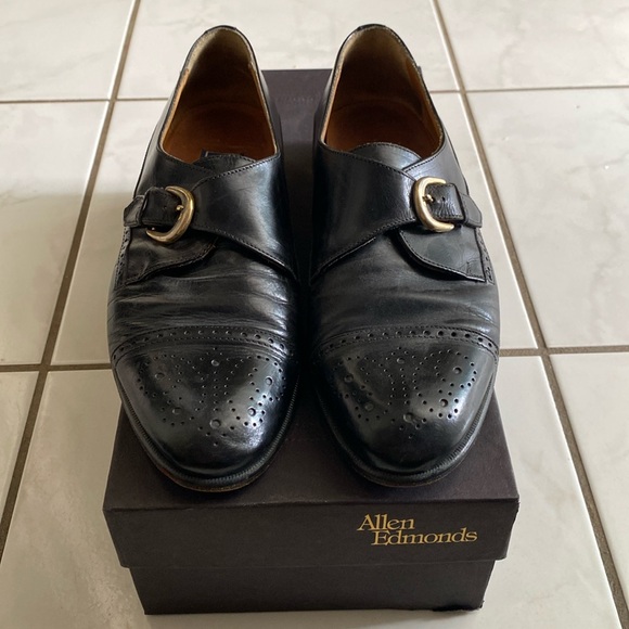 BOSTONIAN florentine Black Leather Burnished Monk Strap Men\'s Dress Shoes main image 4